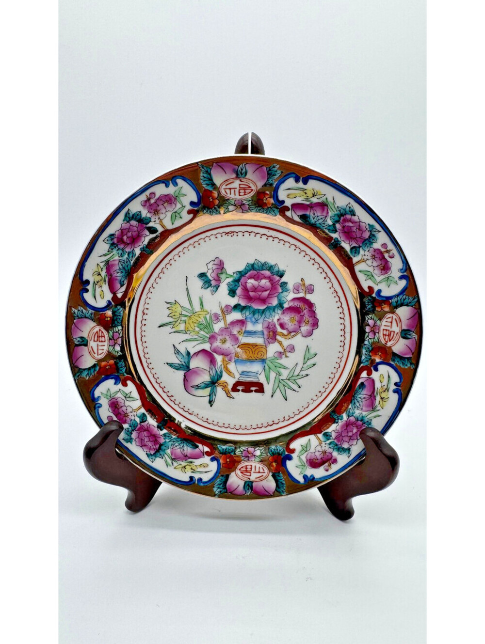Chinese Famille Rose Style Decorative Porcelain Plate